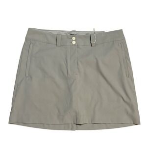 Nike Golf Dri-FIT Modern Rise Skort Gray Athletic Tennis Skirt Womens 12 NEW